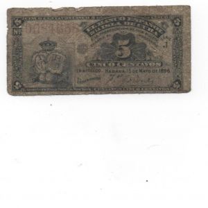 5 centavos de La Habana 1896 130320310