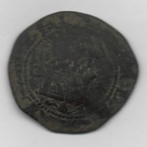 2 Maravedís a nombre de los Reyes Católicos (Cuenca, 1558-1566) ensayador Pedro Román 149651545