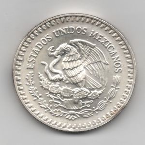 México, 1 Onza de plata, Angel de la libertad, 1992 312135981