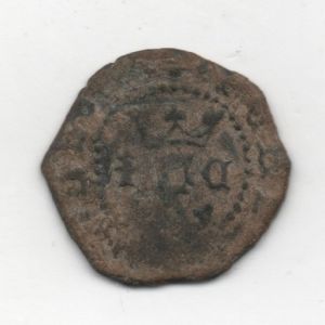 Blanca a nombre de los Reyes Católicos (Cuenca, 1558-1566) ensayador Pedro Román 509518503