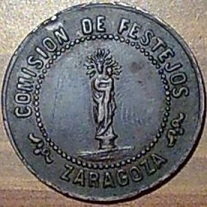 Medalla Conmemorativa Templo del Pilar 1872 53672484