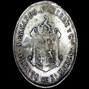 FICHA OBSEQUIO DEL COGNAC TERRY, 1910 830179194