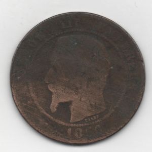 FRANCIA - 10 centimos de Napoleón III (Bordeaux, 1856) 852665036