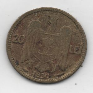 Rumania, 20 Lei del rey Carol II, 1930 92824458