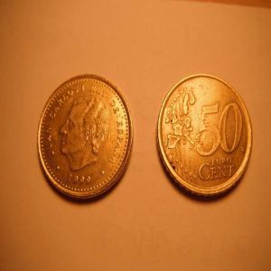 100 pts 1999 en cospel de 50 cts de euro....!!!!! 280580876